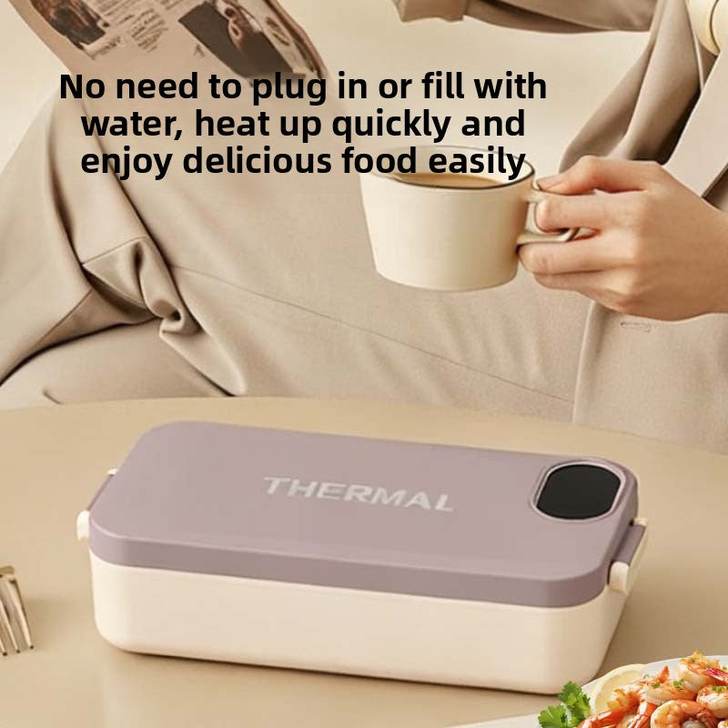 Heated Lunch Box Stainless Steel Portable Food Warmer